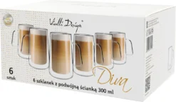 Thermogläser Doppelwandig 6er SET Latte Macchiato Espresso VIALLI DESIGN 300ml -Weinglas Serien Geschäft c0495b22b3cdda64289d70f3e4e791e6