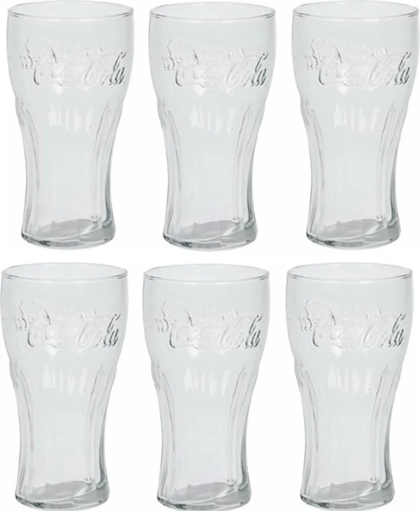 Coca-Cola Relief-Glas 27cl - 6-er Set 6 Coca-Cola Relief-Glas 27cl - 6-er Set – Bild 6