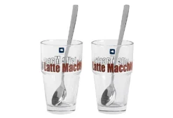 Leonardo Latte Macchiatto Becher 'Solo LM' Mit Löffel, 400ml, Ø 8,5 X 14,7cm (4er Set) -Weinglas Serien Geschäft c84191b2827e0eaa5a3ee2d2761be7b9