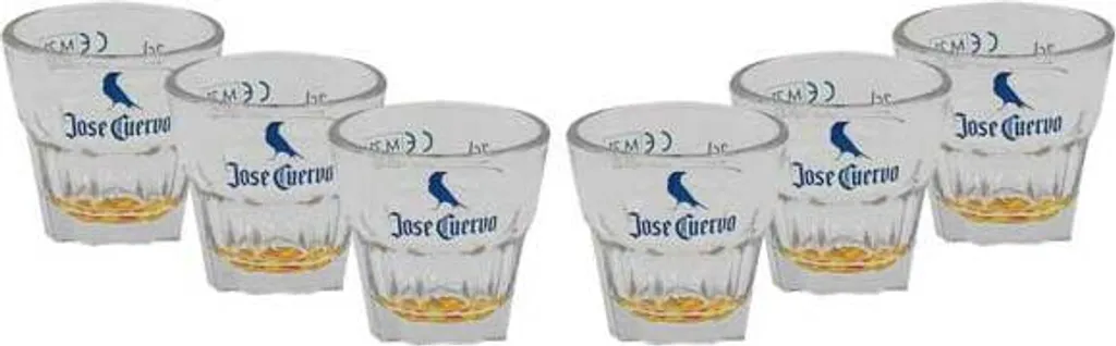 Jose Cuervo 6er Set Shotglas Schnapsglas Gläser Set 1 Jose Cuervo 6er Set Shotglas Schnapsglas Gläser Set