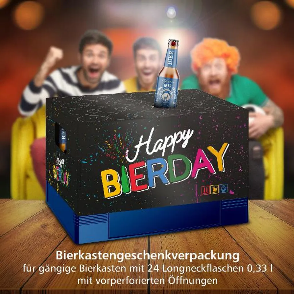 Itenga Bierkasten Geschenkverpackung Happy Bierday Hülle Zum Aufstecken Auf Bierkasten 3 Itenga Bierkasten Geschenkverpackung Happy Bierday Hülle Zum Aufstecken Auf Bierkasten – Bild 3