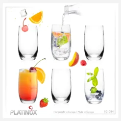 Elegante Trinkgläser 360ml (max. 440ml) Set 6 Teilig Wassergläser Saftgläser -Weinglas Serien Geschäft d085aa4dbfcdfe3923303f12b0251e3b