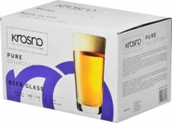 KROSNO Pure Weizen Biergläser, 6er-Set, 530 Ml -Weinglas Serien Geschäft d22ff7031d094ad703916189a020e99d