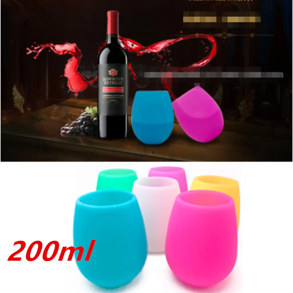 6er Set 200ml Unzerbrechlich Blau Silikon Biergläser Whisky GläSer Wein Becher Stammlos Weinbecher Tasse 10 6er Set 200ml Unzerbrechlich Blau Silikon Biergläser Whisky GläSer Wein Becher Stammlos Weinbecher Tasse – Bild 10