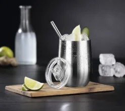 GOURMETmaxx Getränkebecher Inkl. Trinkhalm - 2er-Set -Weinglas Serien Geschäft daa058412929f568788231b838ee32b4