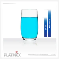 Elegante Trinkgläser 360ml (max. 440ml) Set 6 Teilig Wassergläser Saftgläser -Weinglas Serien Geschäft db9465558b8fc152c02b1fb44321ac65