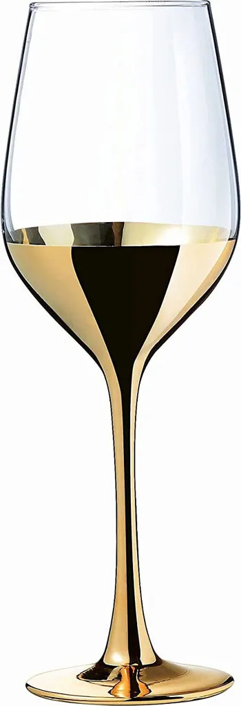 CreaTable 23461 Golden Days Weinglas 350 Ml, Klar (4er Pack) 2 CreaTable 23461 Golden Days Weinglas 350 Ml, Klar (4er Pack) – Bild 2