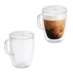 Relaxdays Doppelwandige Kaffeegläser 2er Set -Weinglas Serien Geschäft e11017245c206a8fc2bd16255cd1b92c