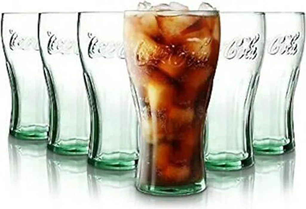 Coca-Cola Relief-Glas 27cl - 6-er Set 2 Coca-Cola Relief-Glas 27cl - 6-er Set – Bild 2