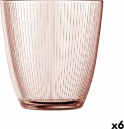 Bicchiere Luminarc Concepto Stripy Rosa Vetro (310 Ml) (6 Unità)