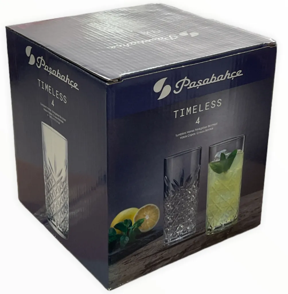Pasabahce Timeless 520205 Longdrink Glas Wassergläser Kristall Design 4´er Set Transparent 365 Ml 10 Pasabahce Timeless 520205 Longdrink Glas Wassergläser Kristall Design 4´er Set Transparent 365 Ml – Bild 10