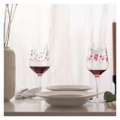 Herzkristall Rotweinglas #3 Von Angela Schiewer -Weinglas Serien Geschäft ede81a622ea16cae427fa0d443887f84