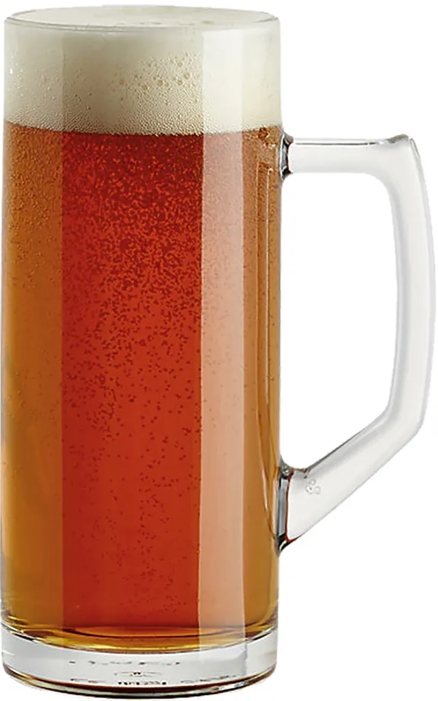 Borgonovo 12002620 Reno Bierseidel, Bierkrug, Bierglas, 645ml, Mit Füllstrich Bei 0,5l, Glas, Transparent, 6 Stück 2 Borgonovo 12002620 Reno Bierseidel, Bierkrug, Bierglas, 645ml, Mit Füllstrich Bei 0,5l, Glas, Transparent, 6 Stück – Bild 2