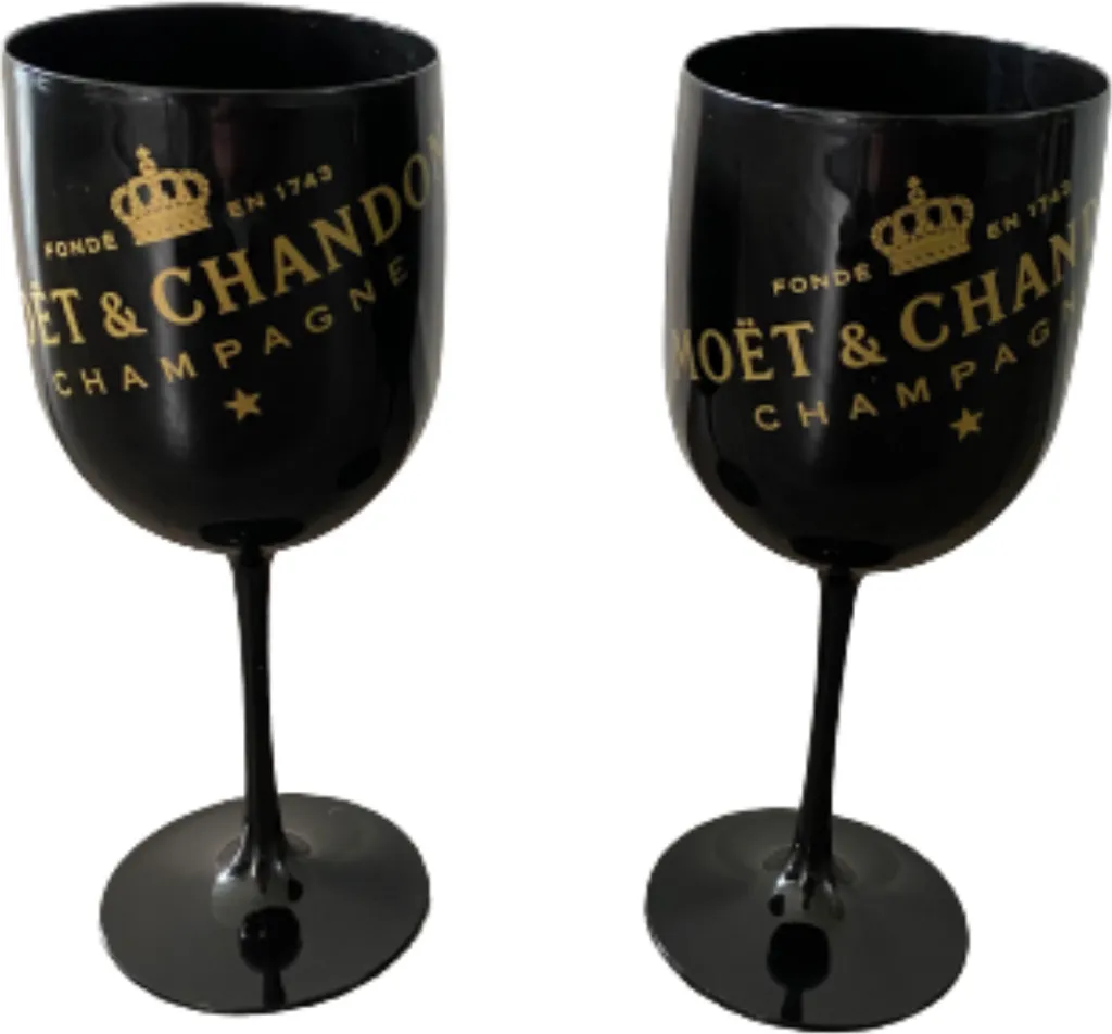 Moët Chandon Champagner Gläser 2x Set Weinglas Schwarz Gold Champagnergläser Luxus 1 Moët Chandon Champagner Gläser 2x Set Weinglas Schwarz Gold Champagnergläser Luxus