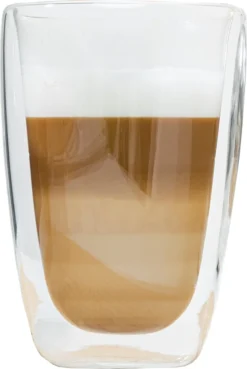 Latte Macchiato-Gläser 400ml Doppelwandig Isolierglas Extra Lang Warmhaltend Maße ≈9 X 14cm (4 Stück) -Weinglas Serien Geschäft fc3da0b67b1054a2180488e27f386861