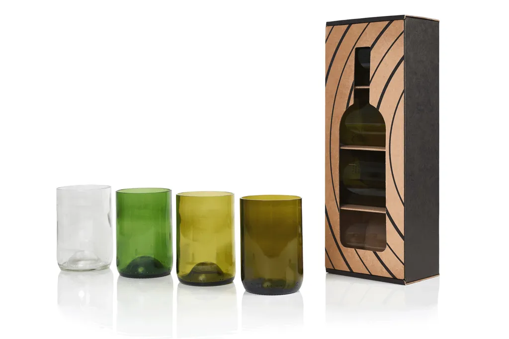 Rebottled Wasserglas Mix 330 Ml - 4 Stück 2 Rebottled Wasserglas Mix 330 Ml - 4 Stück – Bild 2